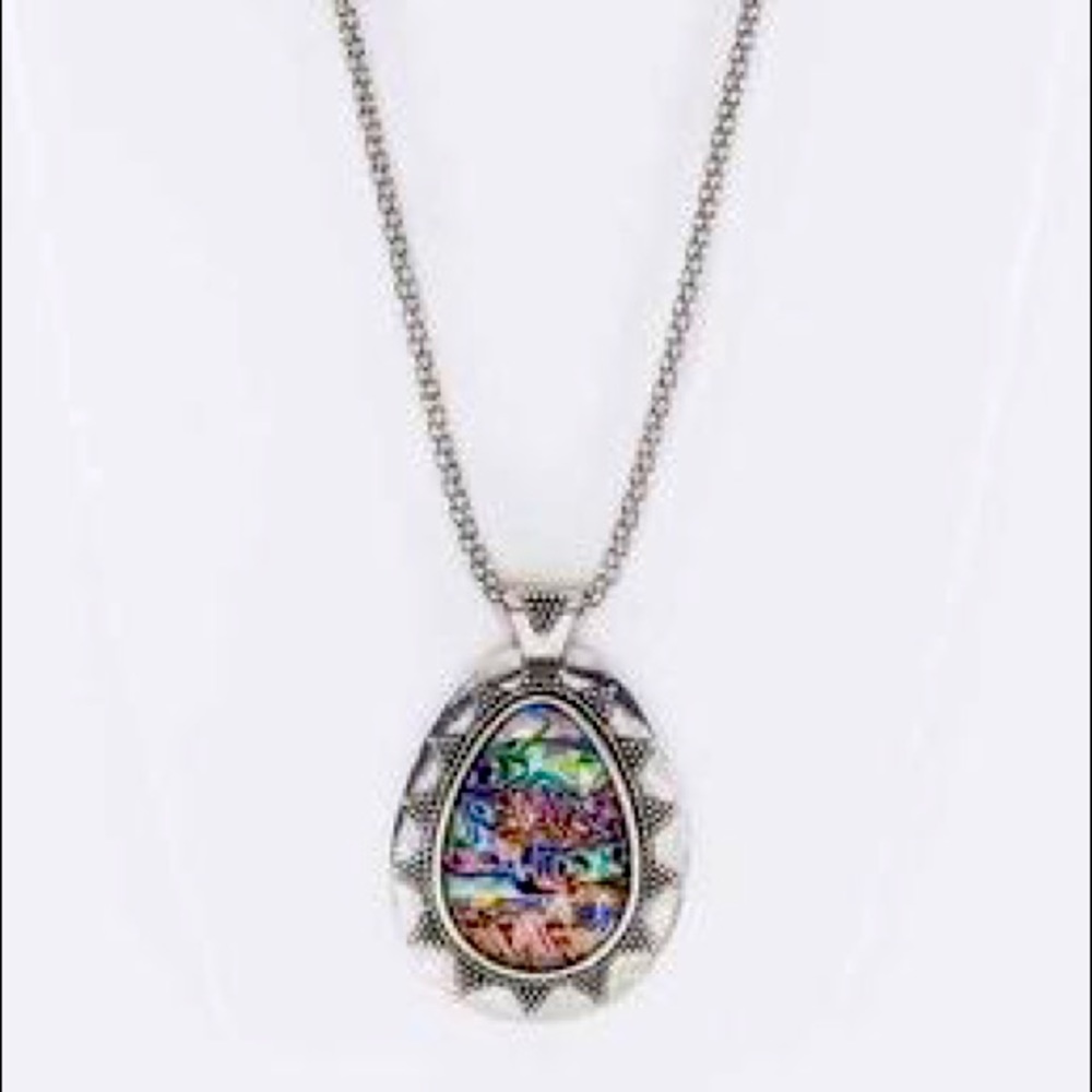 Western Pendant Necklace & Earrings Set